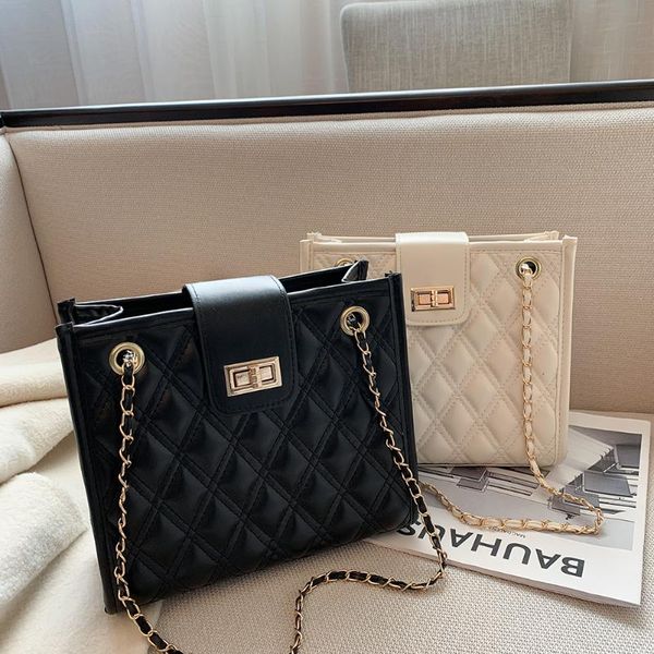 

evening bags simply crossbody pu leather chain tote vintage messenger bag lady travel small handbags for women 2021