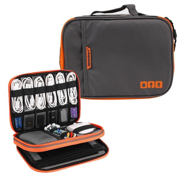 

storage bags travel cable bag gadget organizer double layer digital charger wires