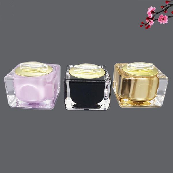 

storage bottles & jars 10pcs 10g mini travel empty cosmetic refillable acrylic eyeshadow makeup face cream jar pot container bottle