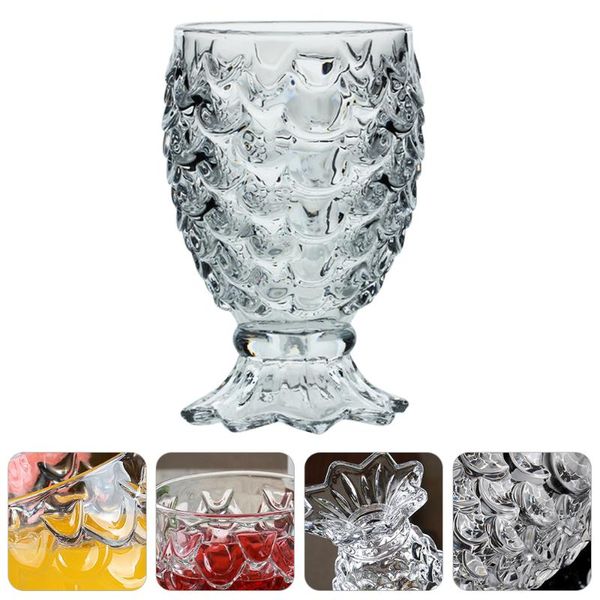 

decorations 1pc drinking cup water glass transparent relief pattern