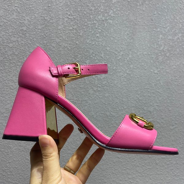 

summer xury heels sandals women digner fashion sliders denim be chunky heel sho genuine leather heeled shoe