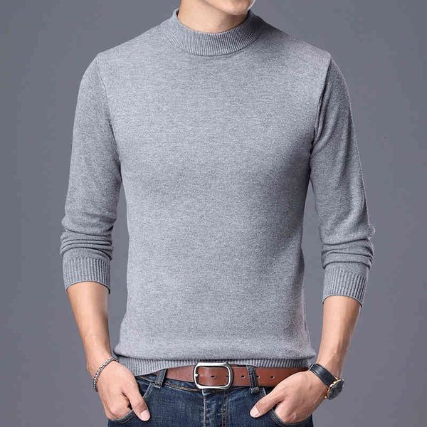 

men's polos male cotton sweater with round collar, pullover for men spring , slim, branded edrh, White;black