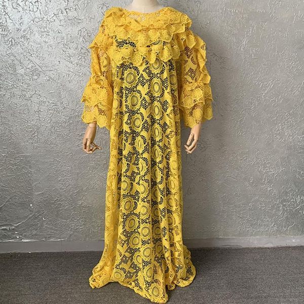 

ethnic clothing african dresses for women 2021 dashiki spring summer plus size lace dress ladies traditional fairy dreams, Red