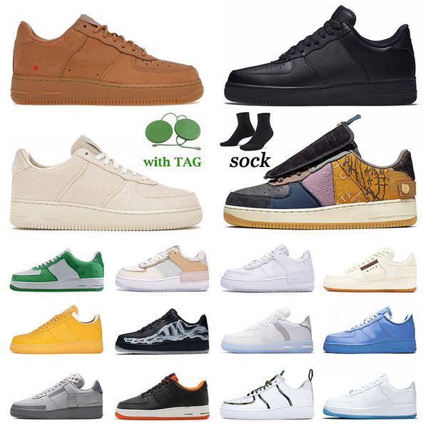 

sports 1 one low mens womens designer running shoes cactus jack halloween uv reactive trainers n354 mca university golden shadow fashion pla