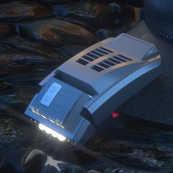 

super bright 4 leds led cap light headlamp head hat clip on fishing lamp sensor headlamps