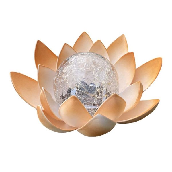 

solar lamps flower lotus outdoor glass decor dreamy lighting garden lamp