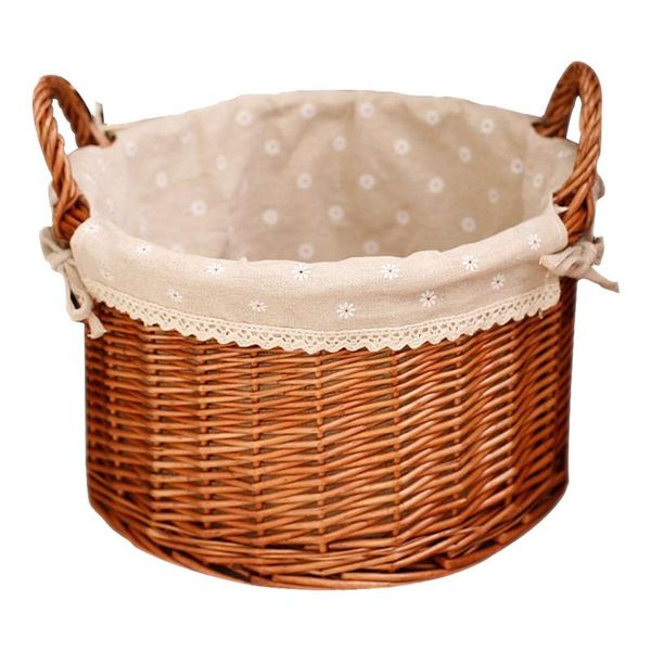 

storage baskets picnic basket for wedding home kitchen food bread sundry container fruit