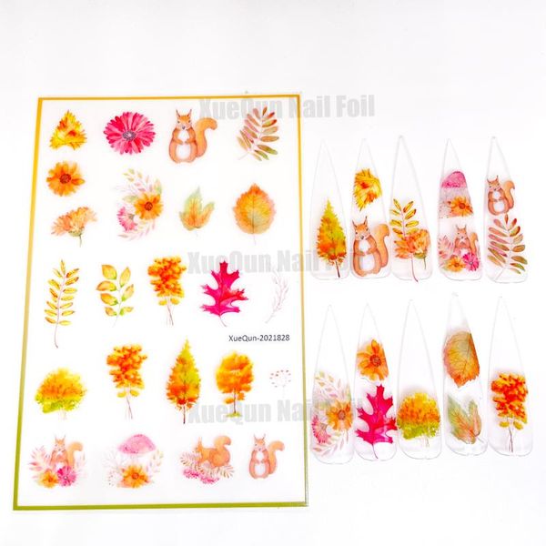 

gift wrap xuequn-202182801squirrel nail sticker