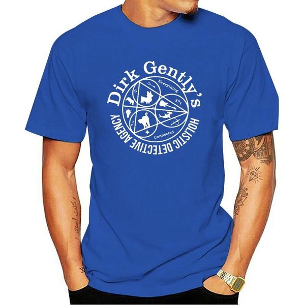 

men's t-shirts 2021 t-shirt dirk gently holistic detective agency circles inspired design, White;black
