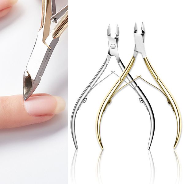 

nail tools sharp blade stainless steel gold ordinary dead skin scissors