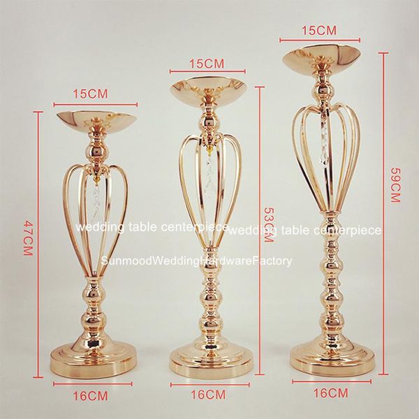 

party decoration wedding gold decorative trumpet centerpiece for sale style