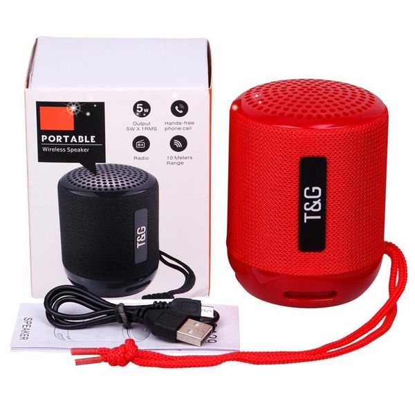 TG129 Altoparlante Bluetooth portatile Mini subwoofer wireless Musica Lettore MP3 Radio FM Scheda di memoria TF Panno USB Altoparlanti esterni creativi TG 129 con scatola al minuto