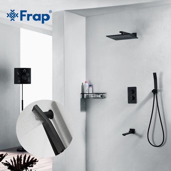 

frap bathtub faucet mixer black concealed shower faucets bathroom mixers bath sets