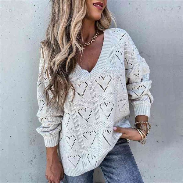

white pink khaki long sleeve pullovers women sweaters vintage sweet heart v neck autumn warm knitted casual, White;black