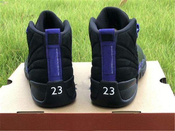 

2021 authentic 12 dark concord black purple 12s real carbon fiber men basketball shoes sports sneakers with original box ct8013-005 new 1top