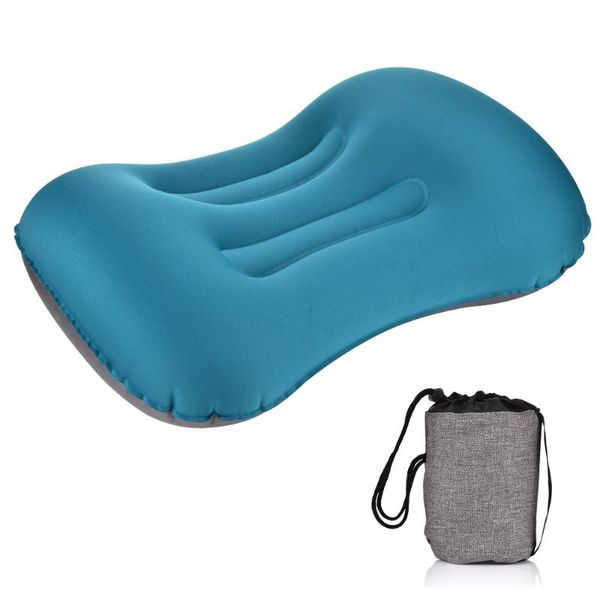 

outdoor pads soft neck protective head rest pillow portable travel camping compressible inflatable cushion