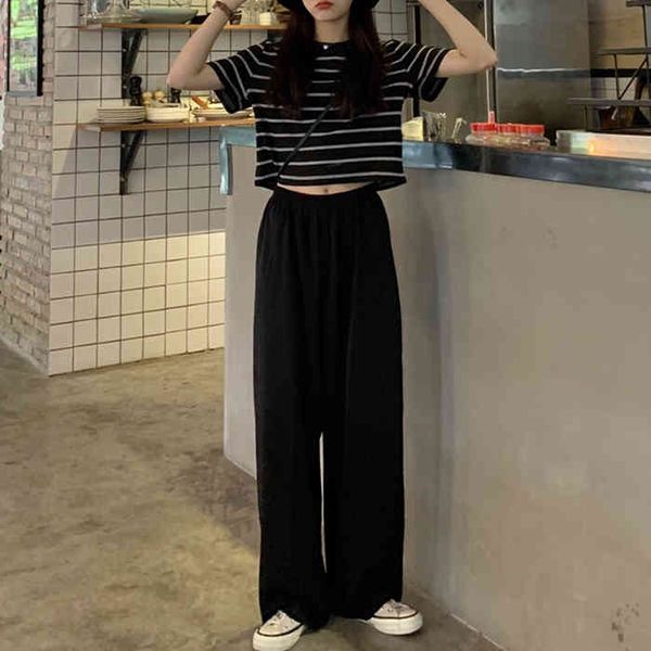 

dress short striped shirt loose, straight and thin, Black;gray