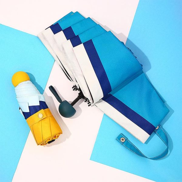 

umbrellas windproof sunny and rainy dual-use compact convenient folding sunscreen uv protection umbrella sun