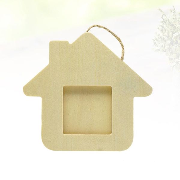 

frames 10pcs diy wooden po frame graffiti hanging mini cubbyhouse shape