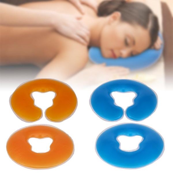 

pillow u-shaped silicone spa u shape gel pad face rest body massage cradle cushion soft salon bolster beauty care