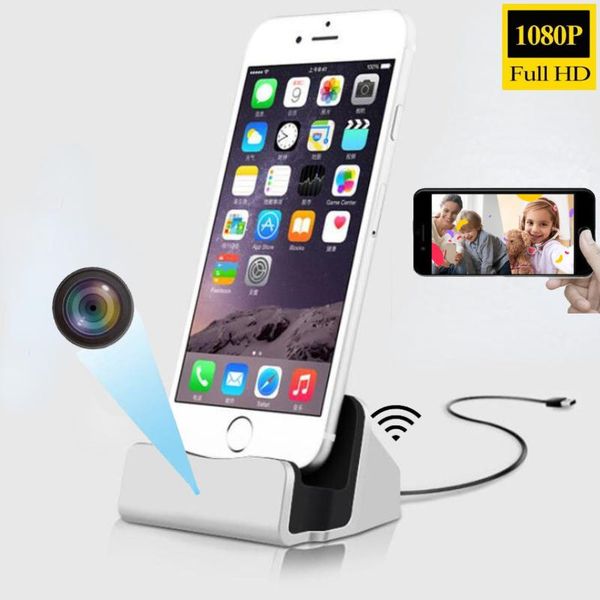 

mini cameras 1080p hd camera wifi night vision remote surveillance wireless base mobile phone charger cam home security nanny
