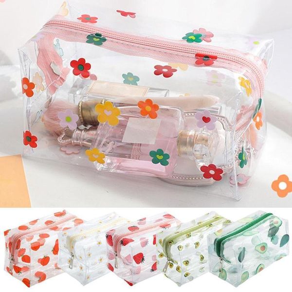 

pencil bags 1pc transparent pvc high capacity bag kawaii card case purse storage package stationery supplie s o9w0