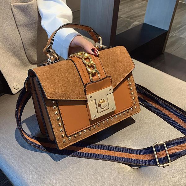 

brand women bags luxury handbags messenger cover rivet bag girls fashion shoulder ladies pu leather