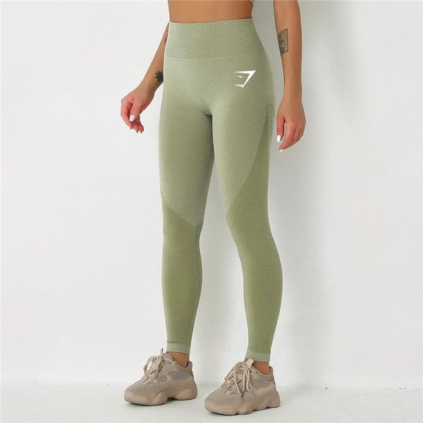 

yoga outfit fitness women sport gym seamless leggings high waist elastic trainning joggings pants female