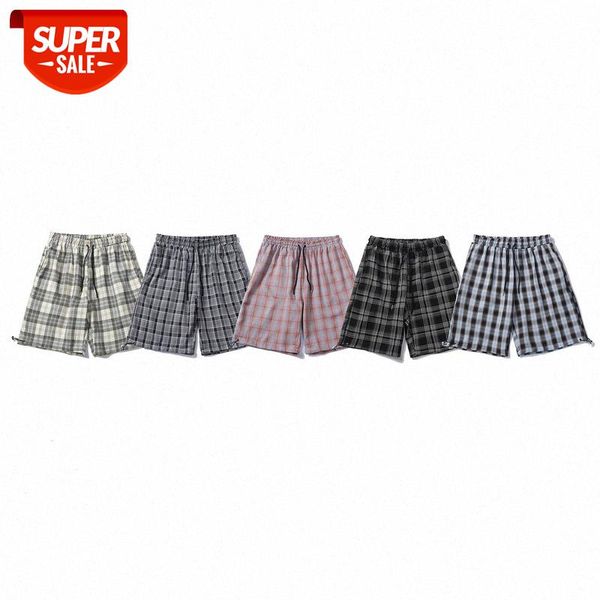 

gentleman's loose casual men's beach classic check straight-leg shorts #gu8c, Black