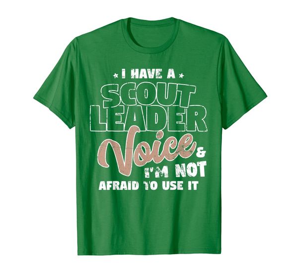 

have a scout leader voice and i'm not afraid to use it tee, White;black