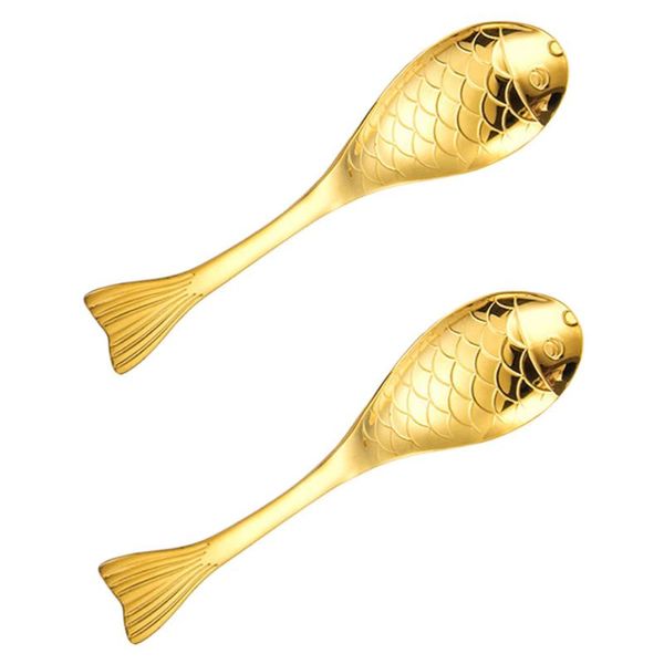 

mugs 2pcs dessert spoons food grade stainless steel creative tableware