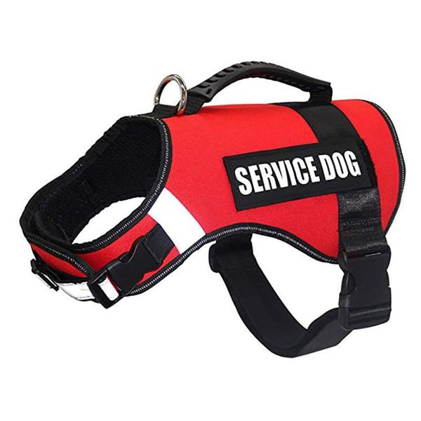 

dog collars & leashes studyset red service pet harness for outdoor walking lead