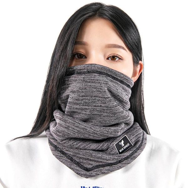 

cycling caps & masks men women winter bandana hiking face cover snowboard ski neck warmer gaiter bicycle tube scarf sports thermal half mask, Black