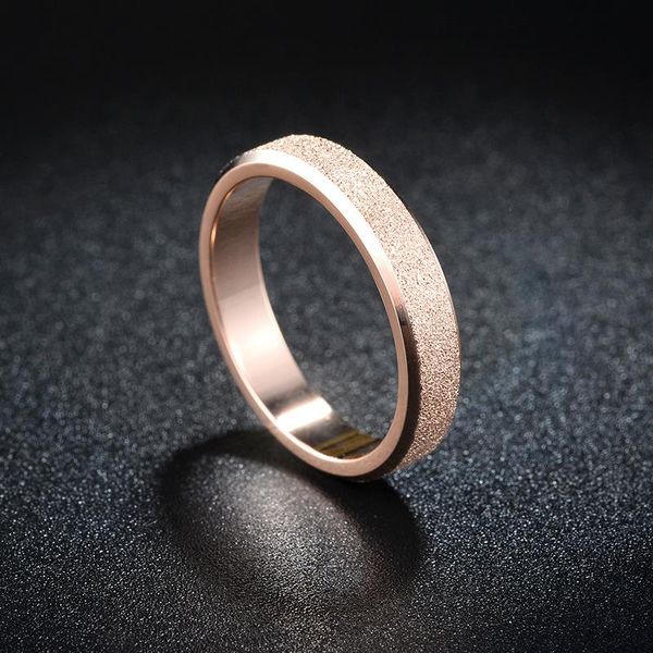 

wedding rings fashion jewelry titanium steel rings, rose gold ring, do not fade, Slivery;golden