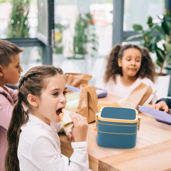 

dinnerware sets 1pcs kid lunch box containers suitable for microwave er portable outdoor plastic bento leak-proof container tools