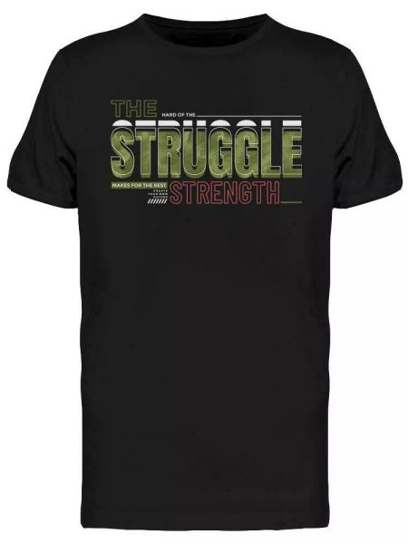 

the struggle tee men's -image by shutterstock, White;black