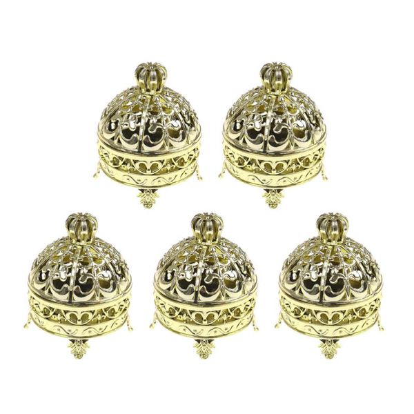 

gift wrap 5pcs round crown shape candy storage boxes creative containers for birthday wedding party (golden)