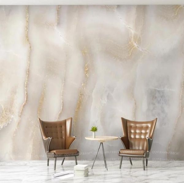 

marble wallpaper 3d mural abstract atmosphere beige light elegant sofa tv background wall stone pattern canvas paper wallpapers