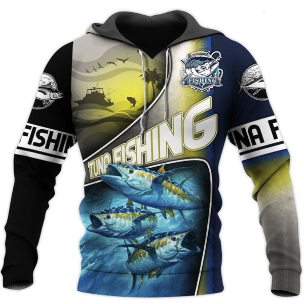 

men's hoodies & sweatshirts fashion men animal 3d printed trout fishing sweatshirt hoodie harajuku autumn streetwear casual tracksuit d, Black