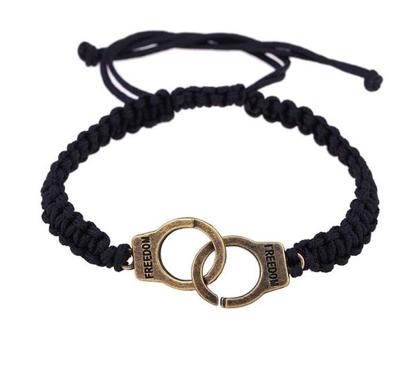 

charm paired bracelets handmade adjustable handcuffs bracelets for men women couple valentine's day jewelry gift bijoux femme gc599, Golden;silver
