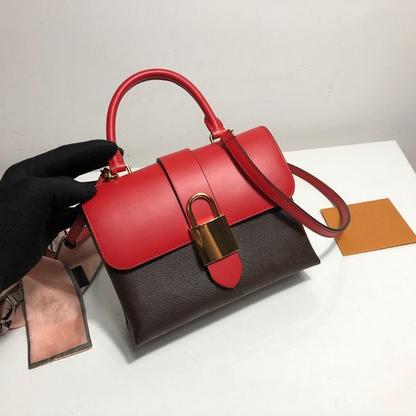 

genuine leather bag locky bb presbyopia totes lock postman portable women handbag shoulder bags handbags 01bs#