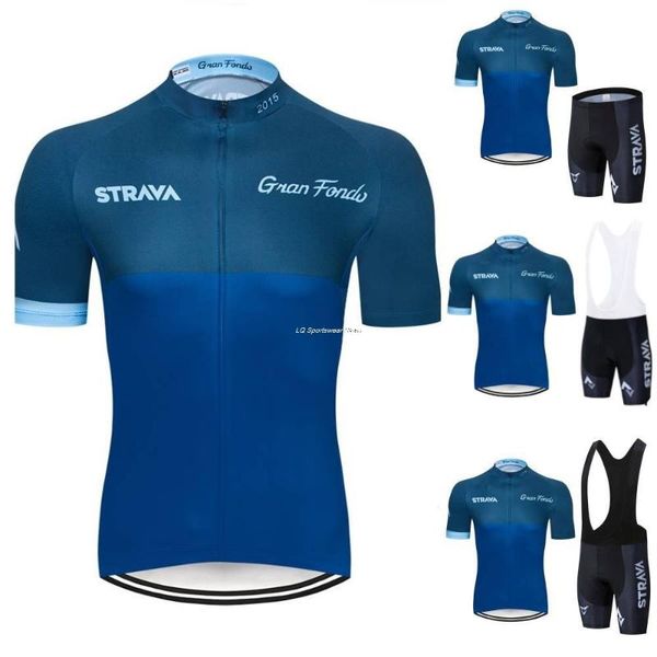 

strava jersey blue dry fast breathable cycling set mtb road bike clothing summer clothes sportswear racing sets, Black;blue
