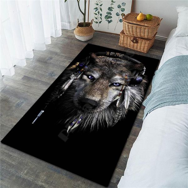 

carpets wolf area rug 3d printed rugs mat anti-slip large carpet home decoration 03