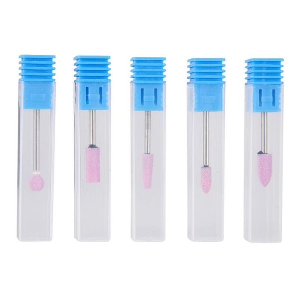 

nail drill & accessories 1 x 5 patterns ceramic bit stainless steel manicure pedicure cuticle clean mill tools