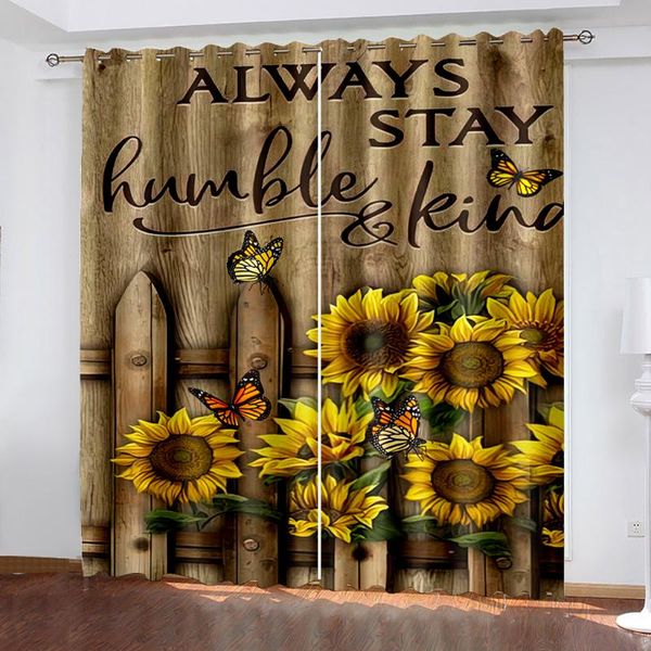 

curtain & drapes beautiful po fashion customized 3d curtains morden sunflower window for living room