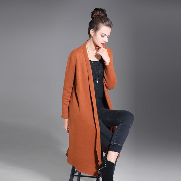 

women's sweaters micosoni marca novo autumn winter solid color shirt irregular pending temperament malha cardigan for women s70q, White;black