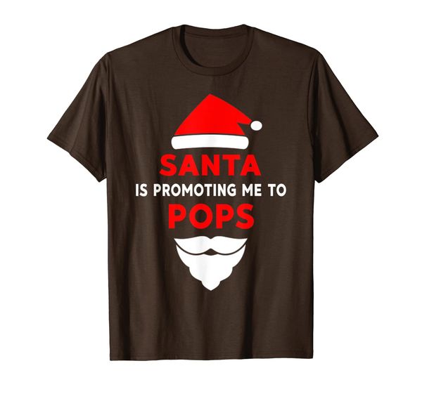 

santa is promoting me to pops t-shirt, White;black