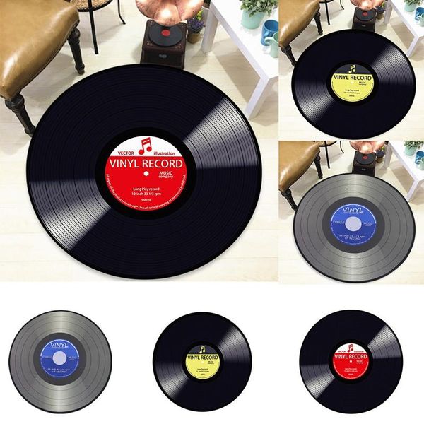 

carpets music record printed round carpet soft for living room anti-slip rug chair floor mat home decor kids