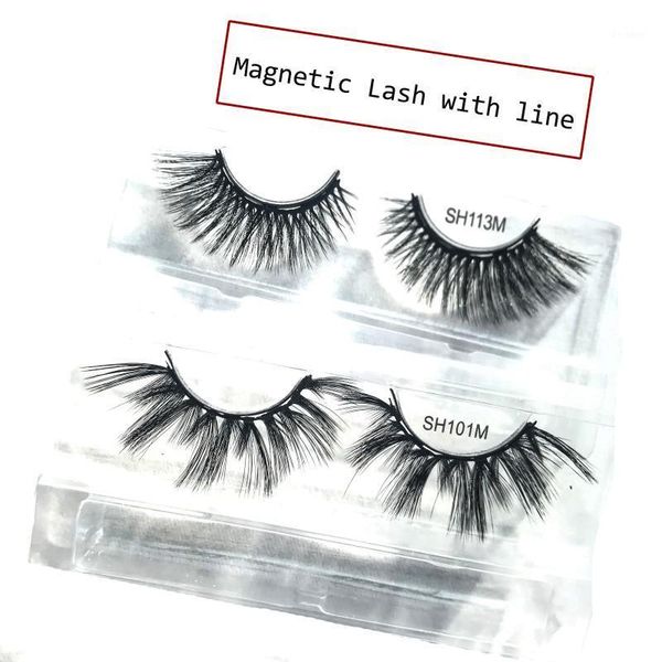 

magnetic eyelashes 3d false mink magnet lashes liner makeup pestaÃ±as magneticas1