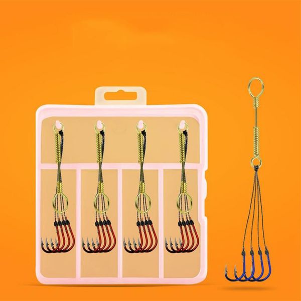 

fishing hooks dygygyfz 4pcs/box explosive hook spring crucian carp barb tackle small fish pesca